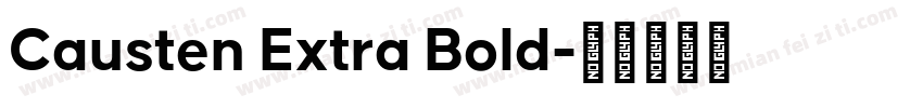 Causten Extra Bold字体转换